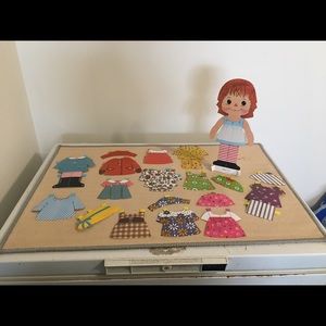 Vintage 1970 Raggedy Ann Paper Doll 12”